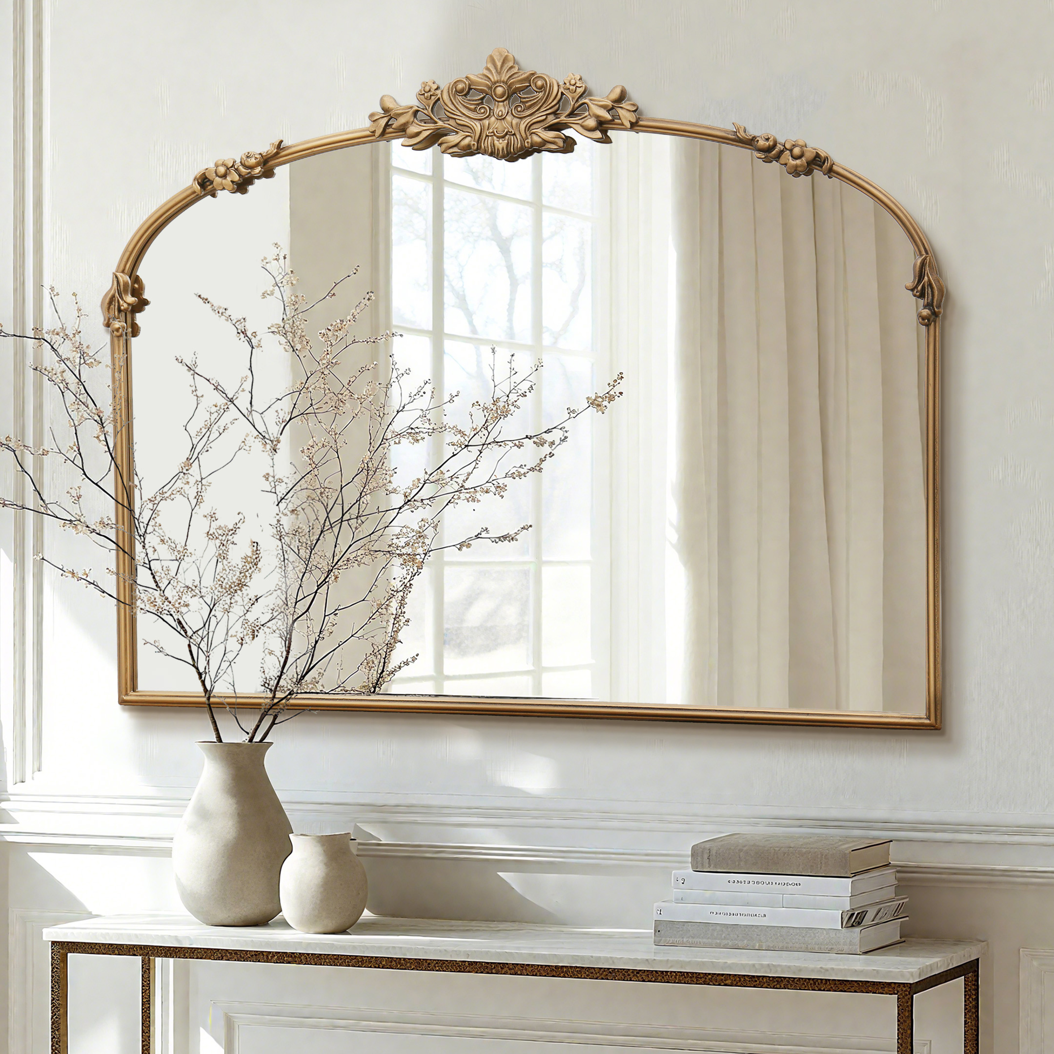 Custom Arch-shaped wall mirror - CNC cutting for interior designers and architects